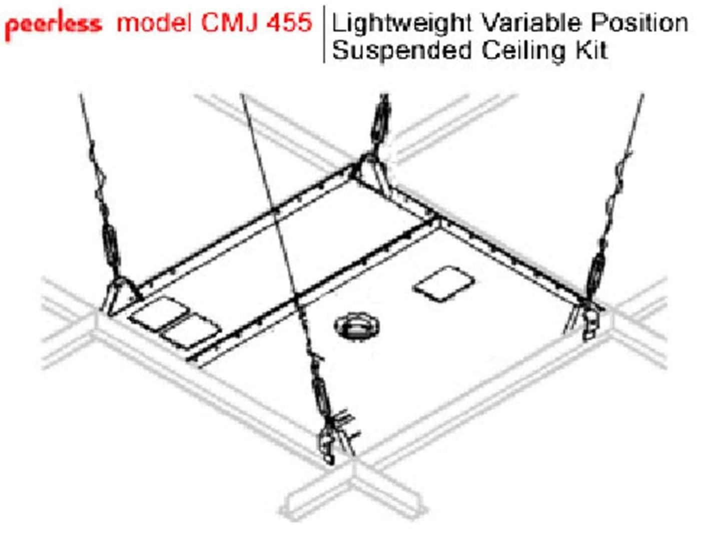 Peerless CEILING Mount Plate For LCD Projector - Solotech