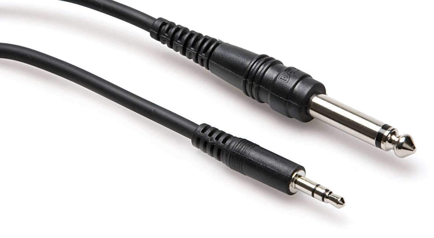 Hosa 1/4-Inch Mono to 1/8-Inch Stereo Cable 3-Foot - Solotech