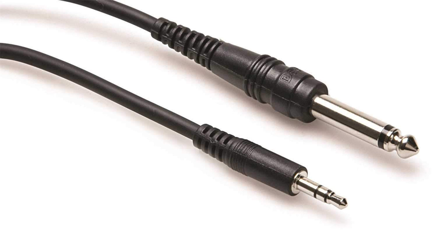 Hosa CMP-110 10 Ft 1/8-Inch Stereo to 1/4-Inch Mono Cable - Solotech