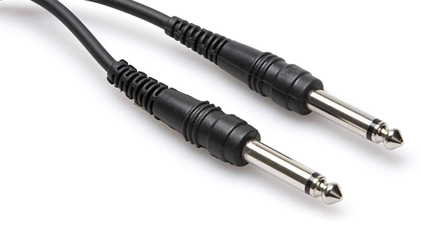 Hosa CPP-115 1/4inch to 1/4inch Mono Cable 15 ft - Solotech