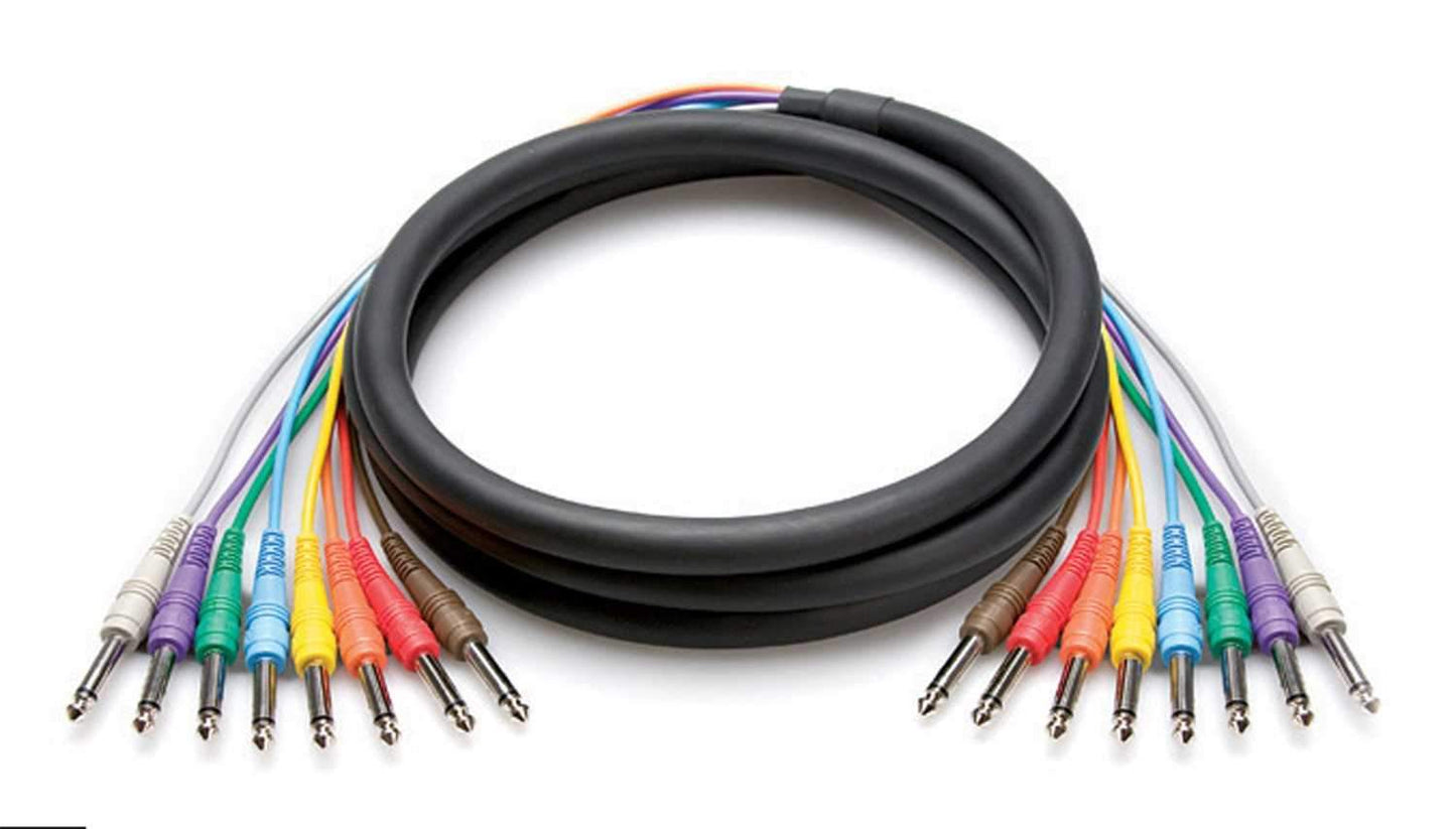 13.2 Ft 8-Ch 1/4 (M) to 1/4 (M) Unbalanced Snake - Solotech