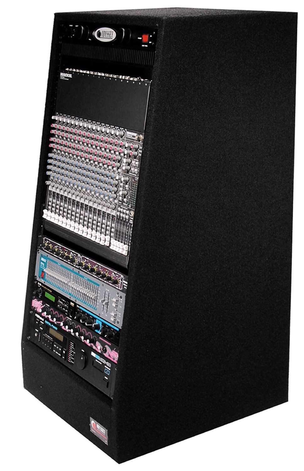 Odyssey CRS20W 20U Carpeted Slant Rack with Wheels - Solotech