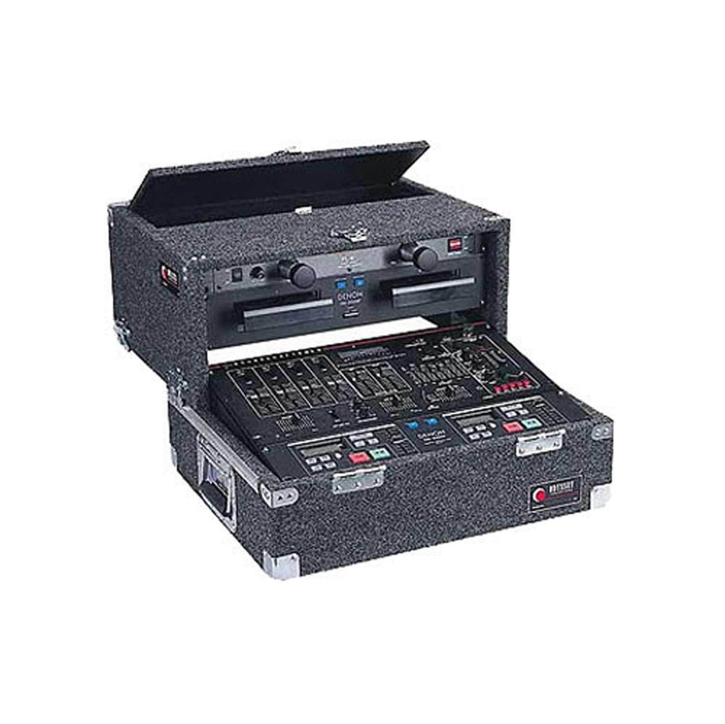 Odyssey CS4800 8U x 4U Carpeted Slide-Style Top Load Rack Case - Solotech