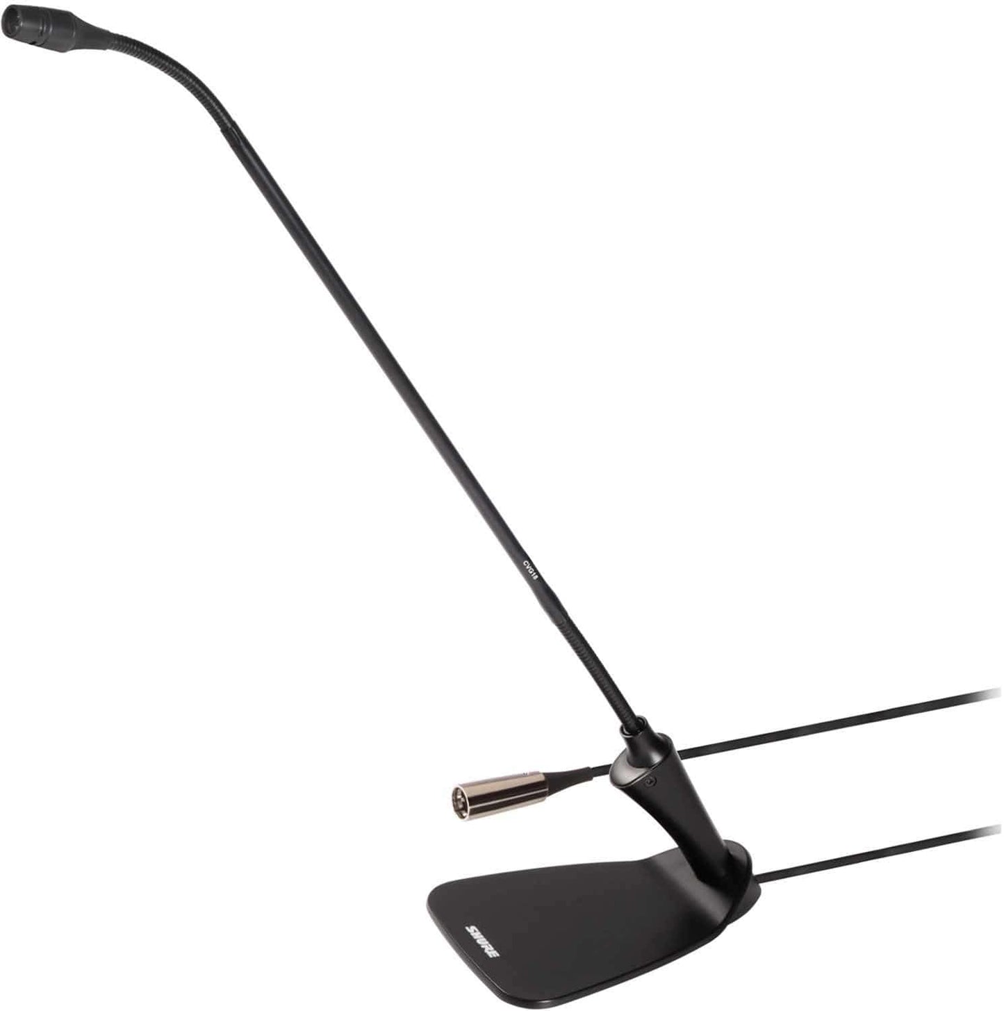 Shure CVG18D-B/C 18-Inch Gooseneck Mic Black with Base - Solotech