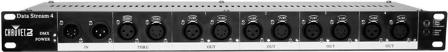 Chauvet Data Stream 4-Way Rackmount DMX Splitter - Solotech