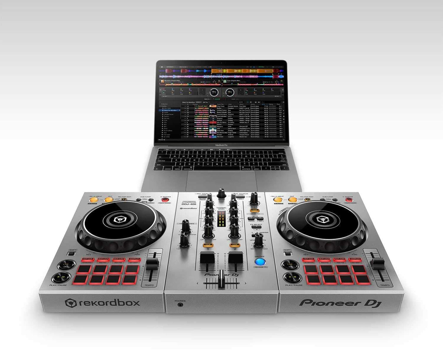 Pioneer DJ DDJ-400 Limited Edition Silver DJ Controller for rekordbox - Solotech