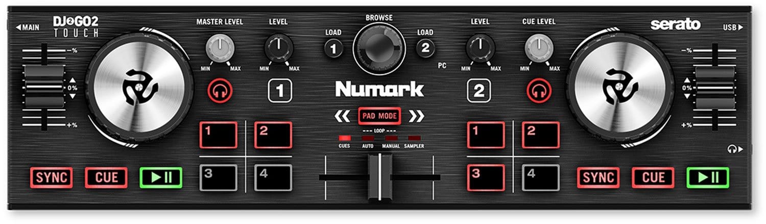 Numark DJ2GO2 Touch Pocket DJ Controller with Touch | Solotech