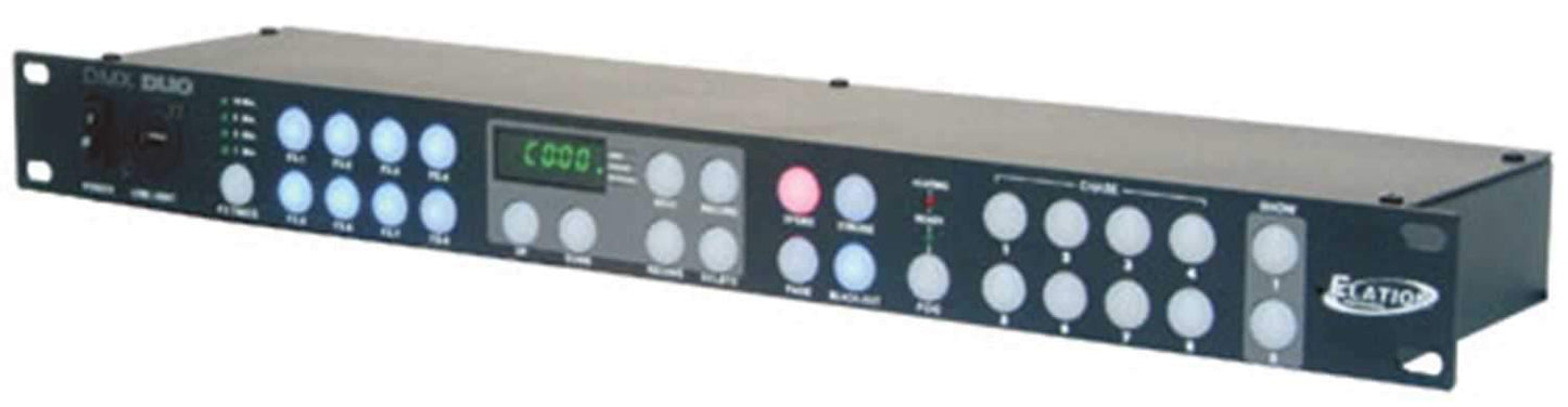 Elation DMX Duo 1U Lighting Recorder & Controller - ProSound and Stage Lighting