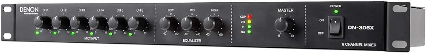 Denon Pro DN-306X 6-Channel Mixer - ProSound and Stage Lighting