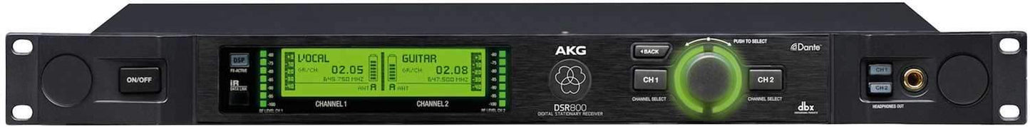 AKG DSR800 Dual Ch Digital Wireless Receiver BD1 - ProSound and Stage Lighting