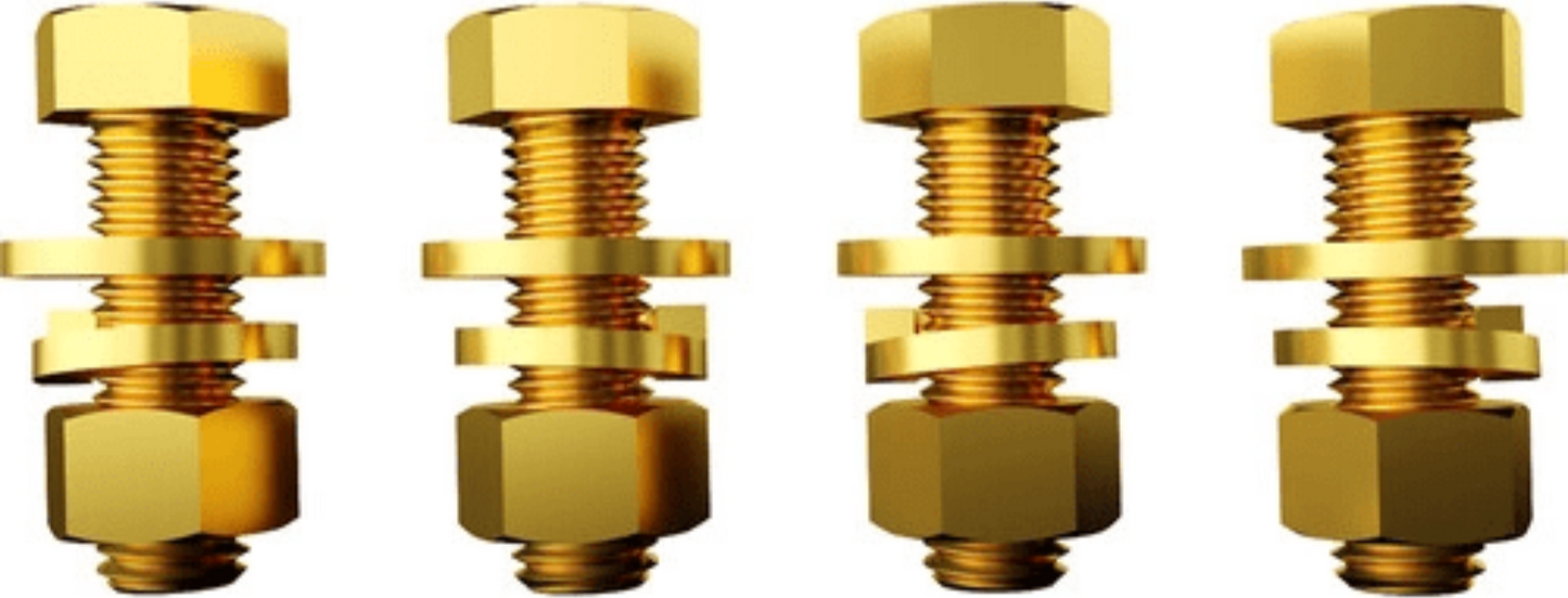 Global Truss 4-Pack of Grade 8 Bolts w/ Washer & Nuts - ProSound and Stage Lighting