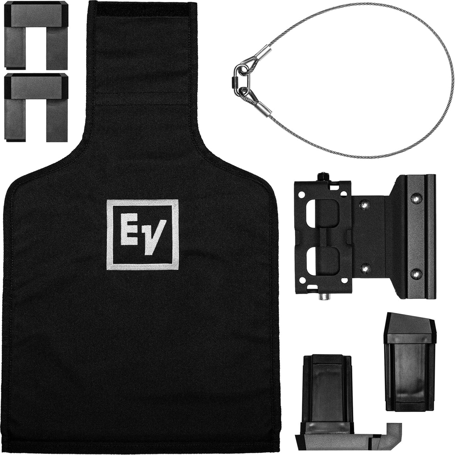 Electro-Voice EVOLVE-WMK-PB Phoenix-Style Wall Mount Kit - Black - PSSL ProSound and Stage Lighting