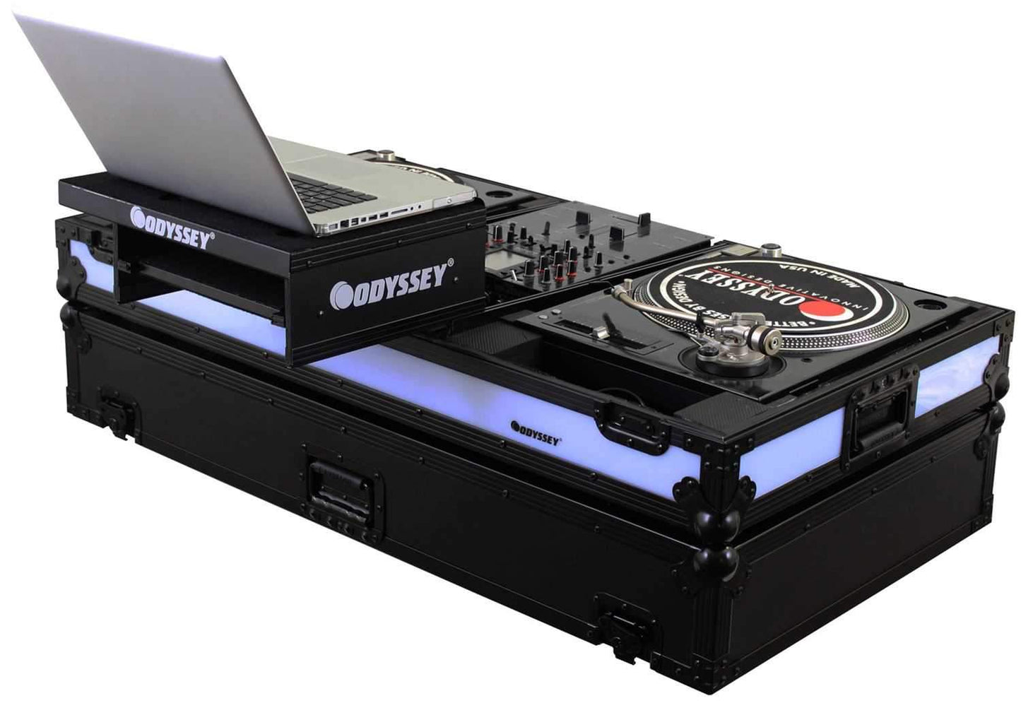 Odyssey FFX3GSBM10WBL Fx Tri Led Trntble Coffin - ProSound and Stage Lighting