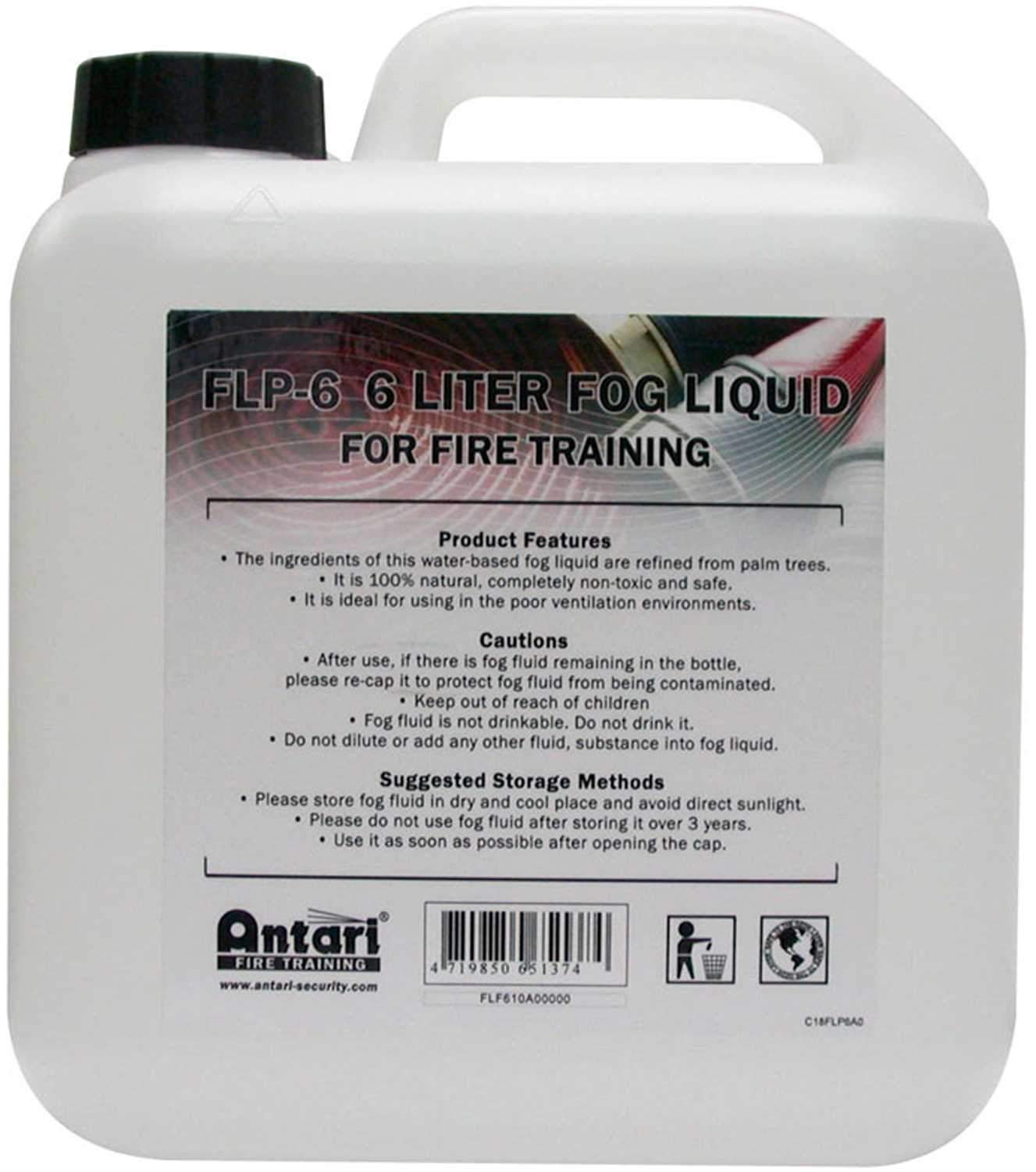 Antari FLP-6 Heavy Fog Fluid for FT-100 & FT-200 - ProSound and Stage Lighting