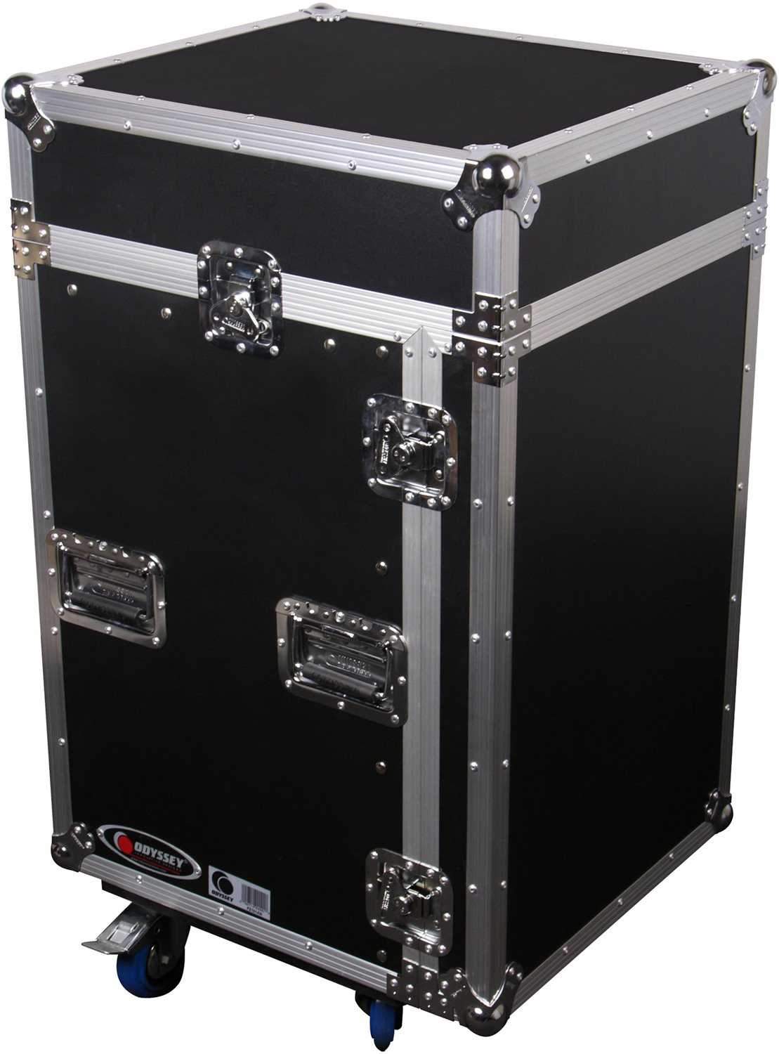 Odyssey ATA Rack 10U Slant 14U Vertical w Wheels - ProSound and Stage Lighting
