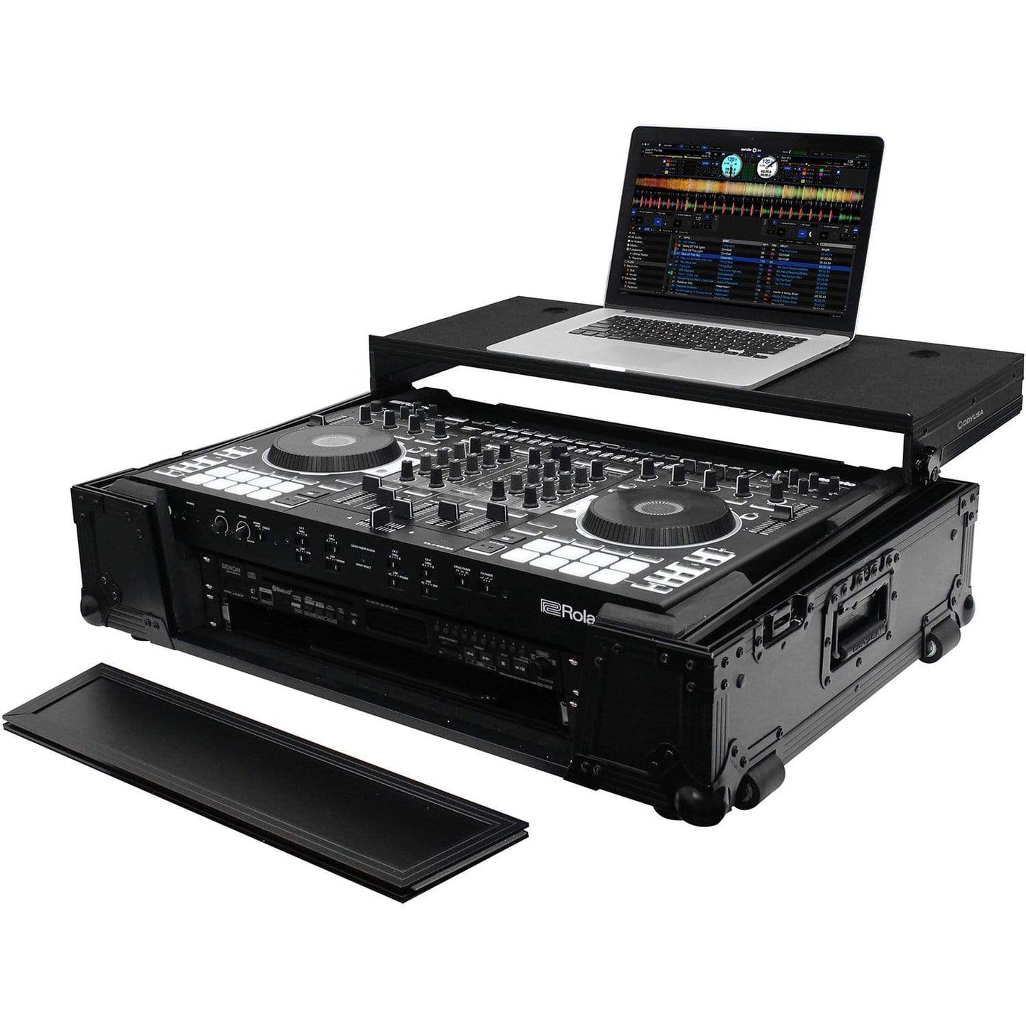 Odyssey FZGSDJ808W2BL Black Glide Case for DJ-808 - ProSound and Stage Lighting