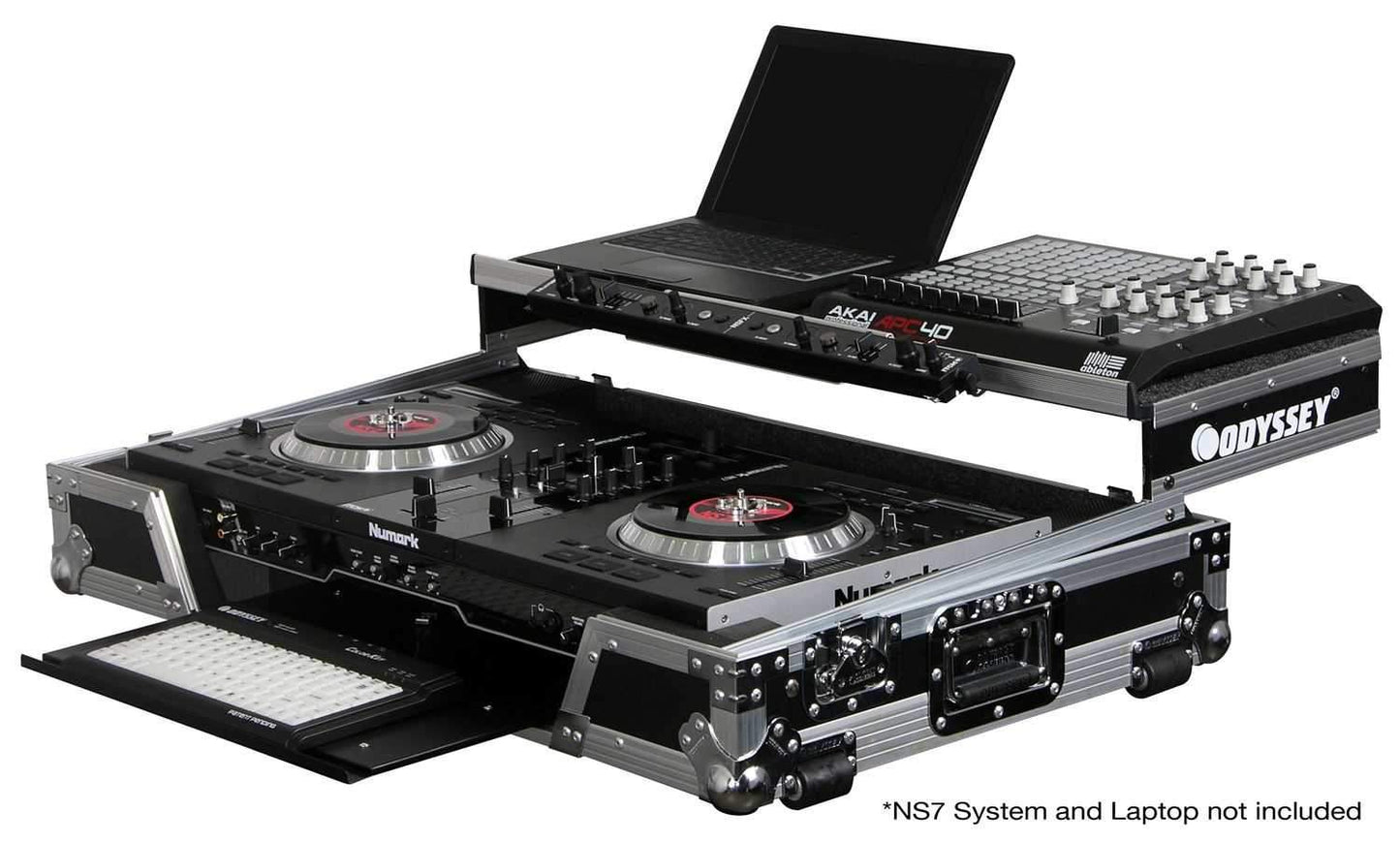 Odyssey Case for Numark NS7 DJ & Laptop - ProSound and Stage Lighting