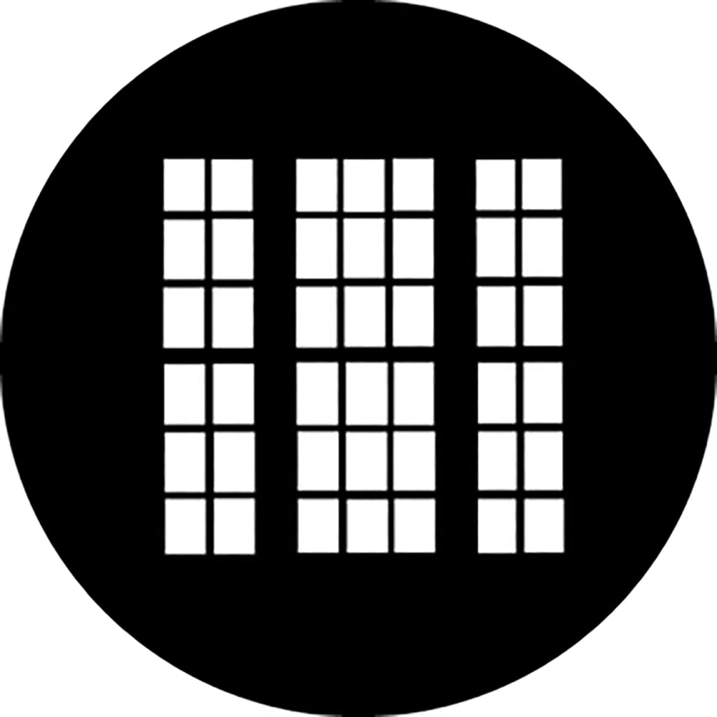 Rosco G536 Georgian Windows Steel GAM Gobo - ProSound and Stage Lighting