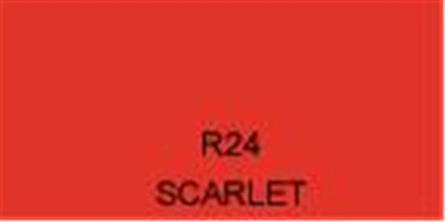 Rosco Roscolux Filter # 24: Scarlet - ProSound and Stage Lighting