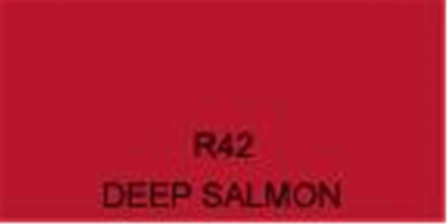 Rosco Roscolux Filter # 42: Deep Salmon - ProSound and Stage Lighting