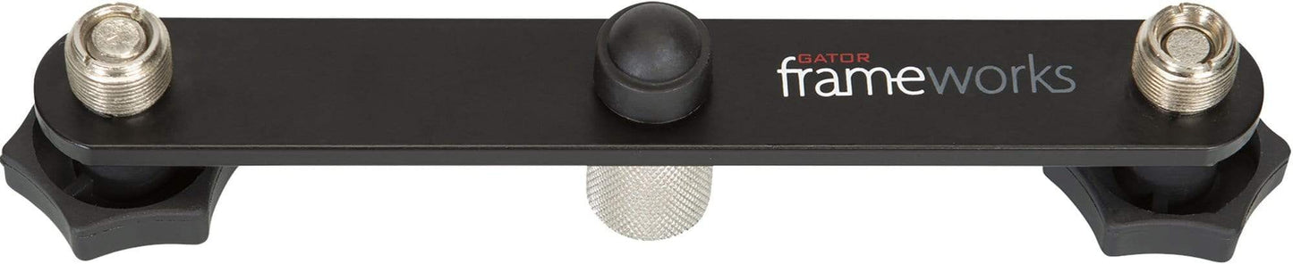 Gator GFWMIC1TO2 Frameworks Dual Mic Mount Stereo Bar - PSSL ProSound and Stage Lighting