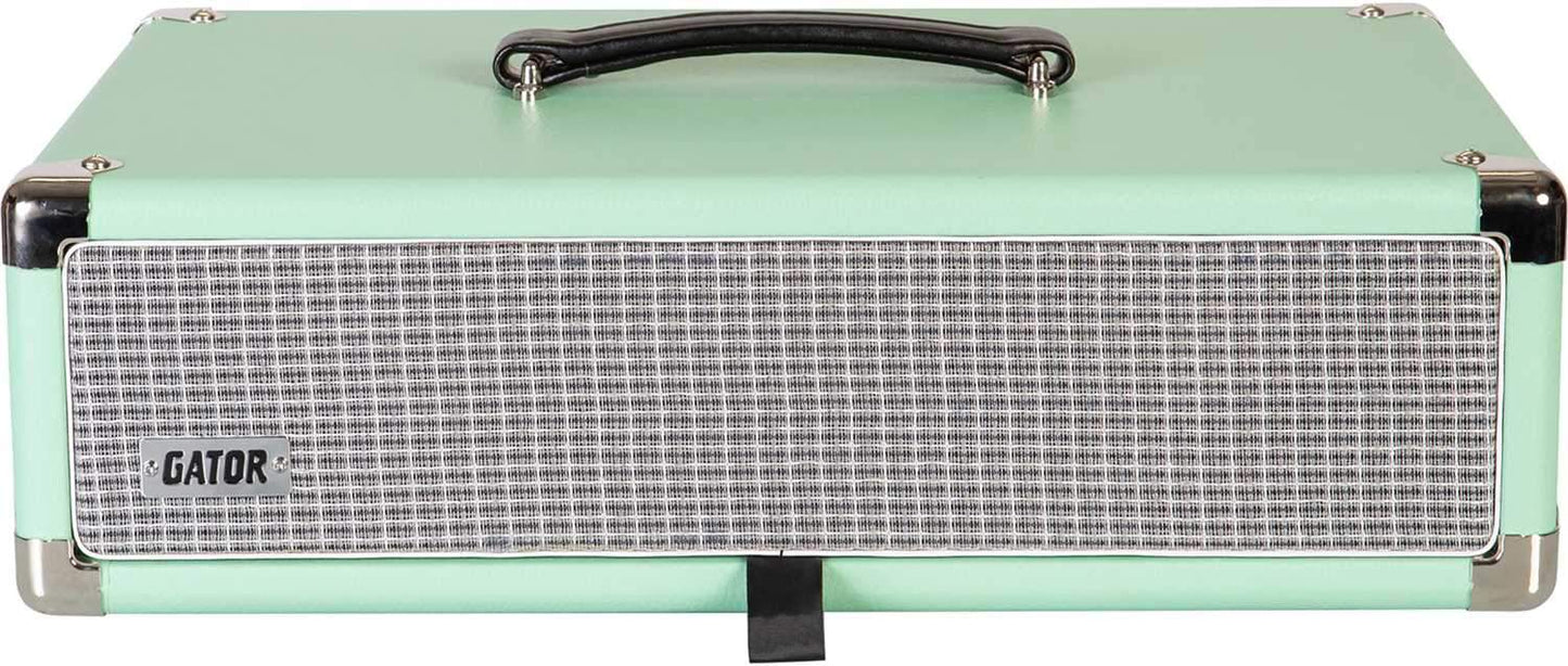 Gator Vintage Amp Vibe Rack Case - 2U Seafoam Green - ProSound and Stage Lighting