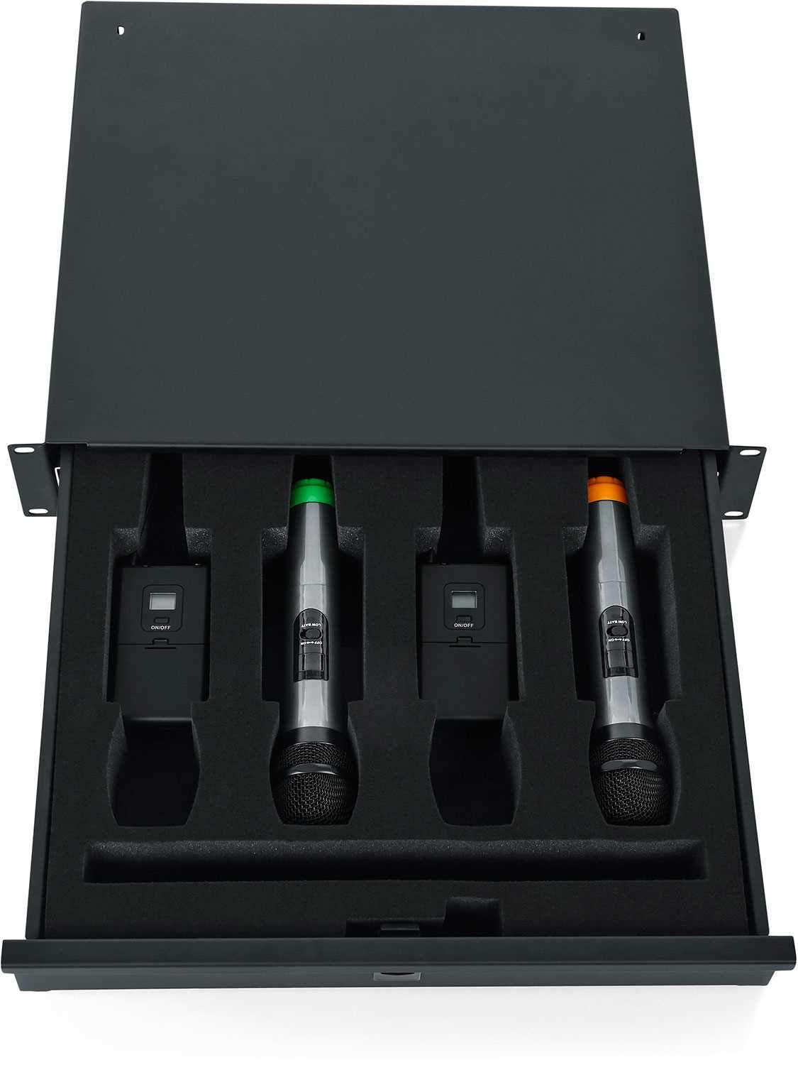 Gator GRW-DRWWRLSS 2U Wireless Mic Rack Drawer - ProSound and Stage Lighting