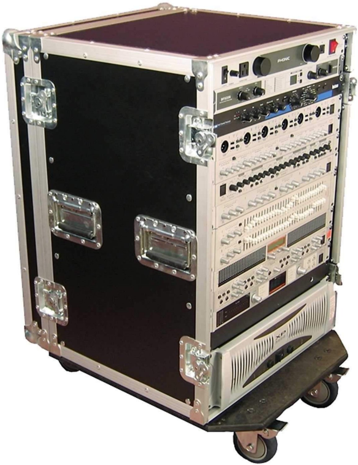 Gator 16U 24In Deep Audio Road Rack with Casters - ProSound and Stage Lighting