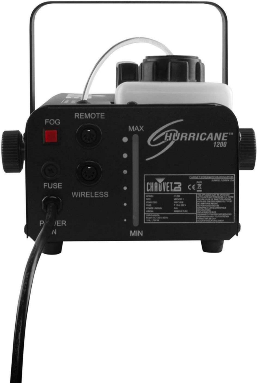 Chauvet Hurricane 1200 Fog Machine with Remote - ProSound and Stage Lighting