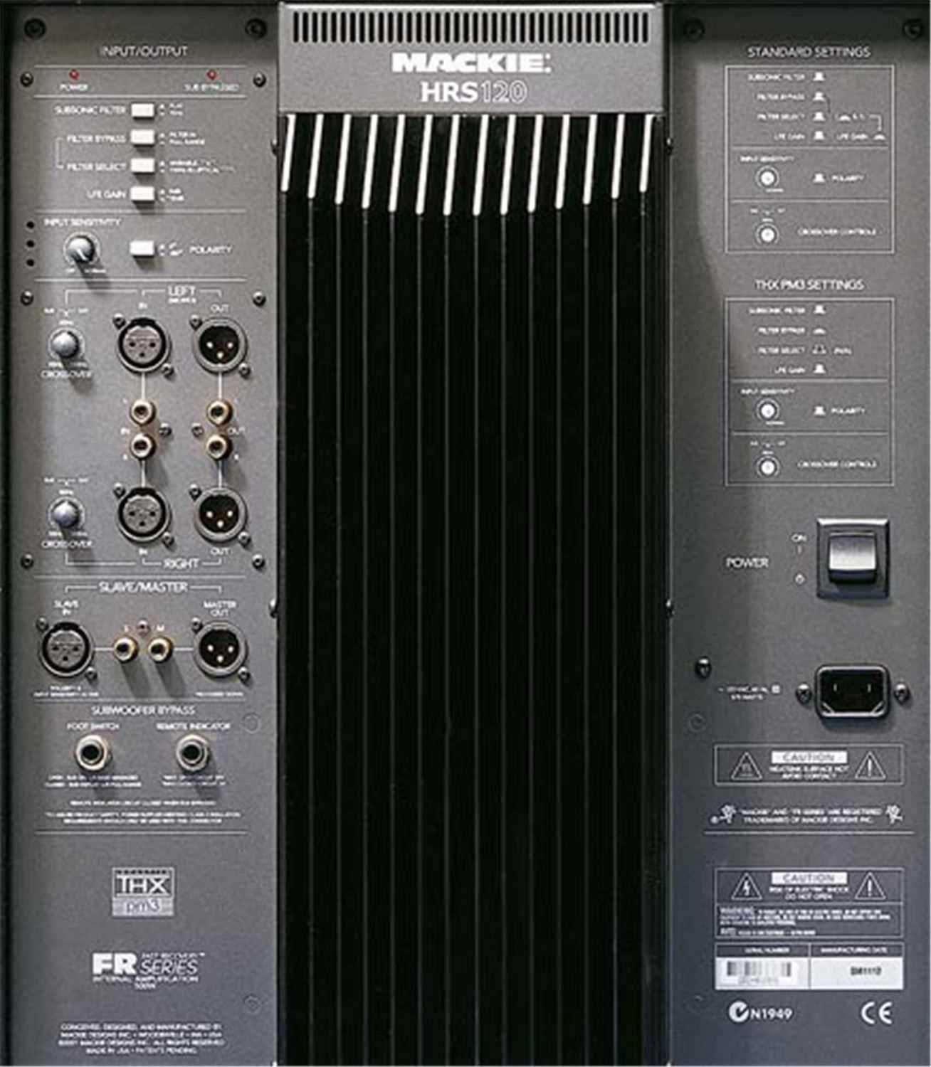 Mackie HRS120 Powered Studio Subwoofer - PSSL ProSound and Stage Lighting