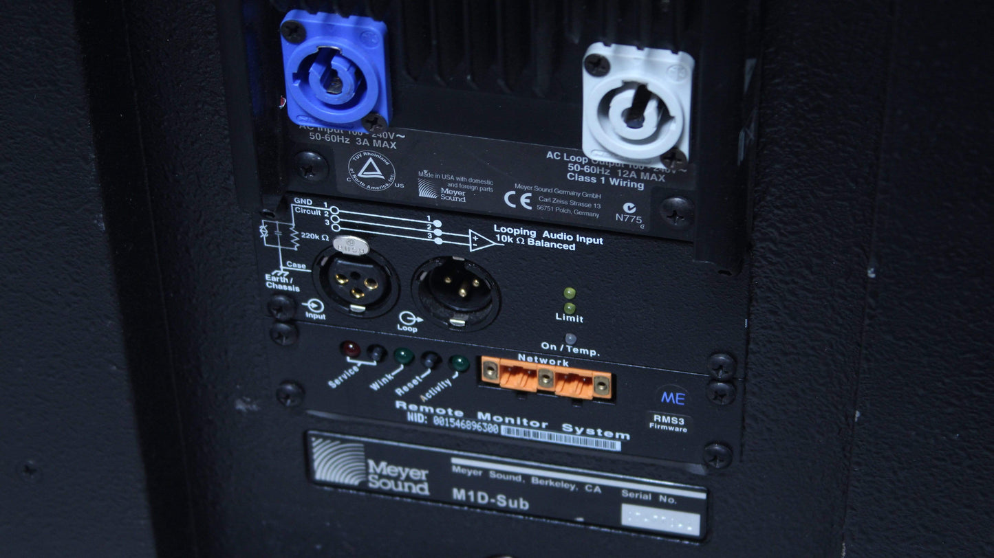 Meyer Sound M1D-Sub Amplified Line Array Subwoofer - Solotech