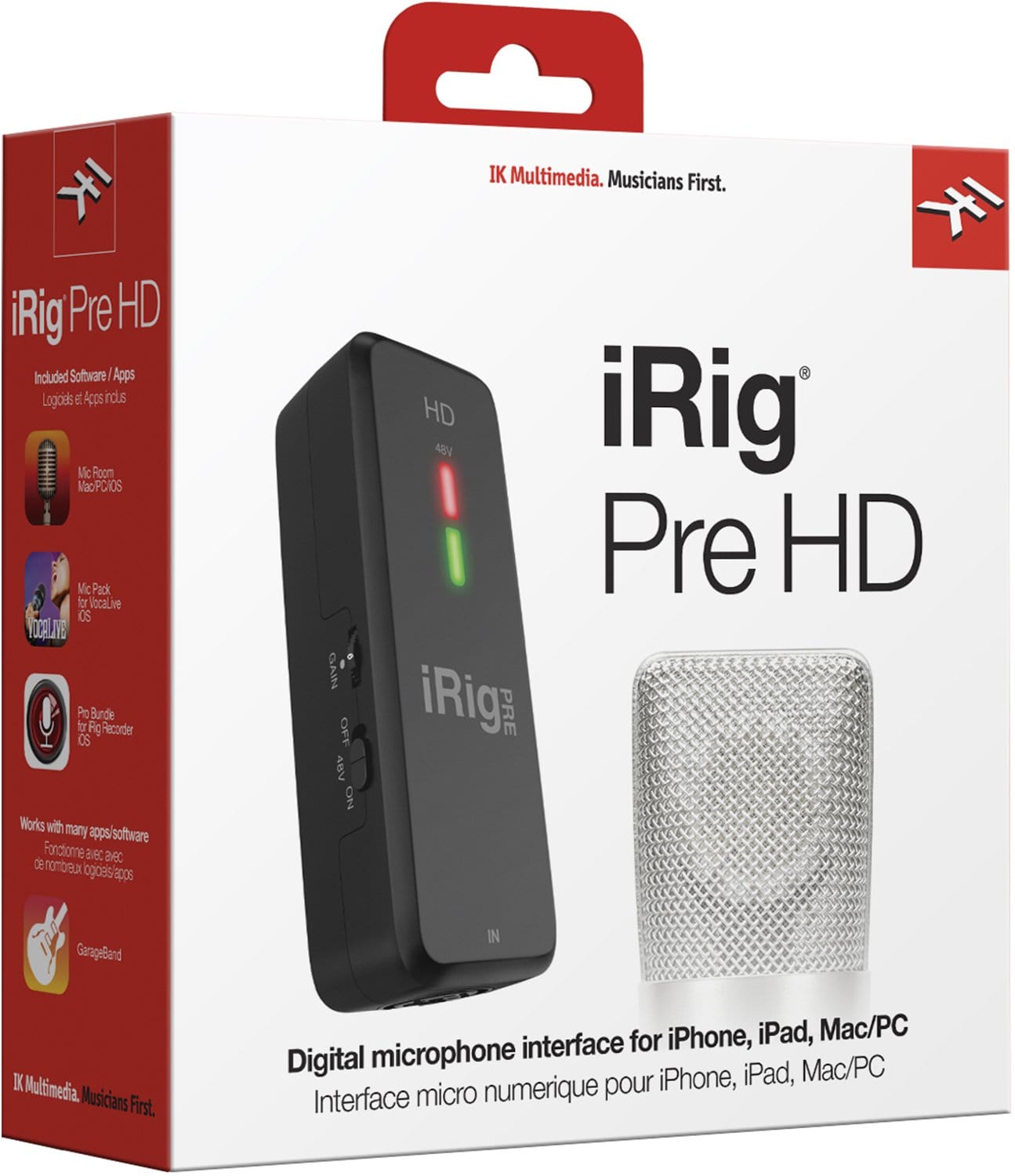 Ik Multimedia iRig Pre HD Microphone Preamplifier