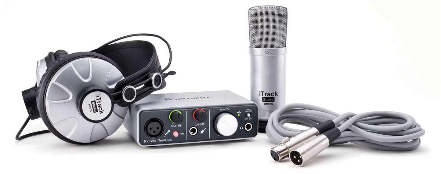 Focusrite iTrack Studio Recording Pack - Lightning - PSSL ProSound and Stage Lighting