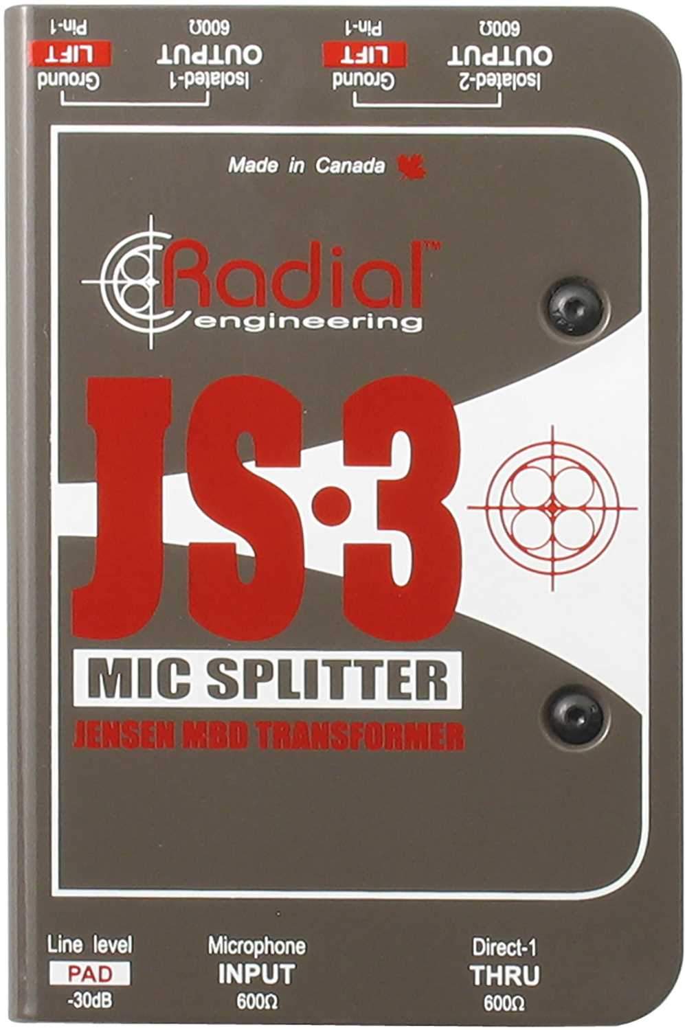 Radial JS3 Passive Mic Splitter