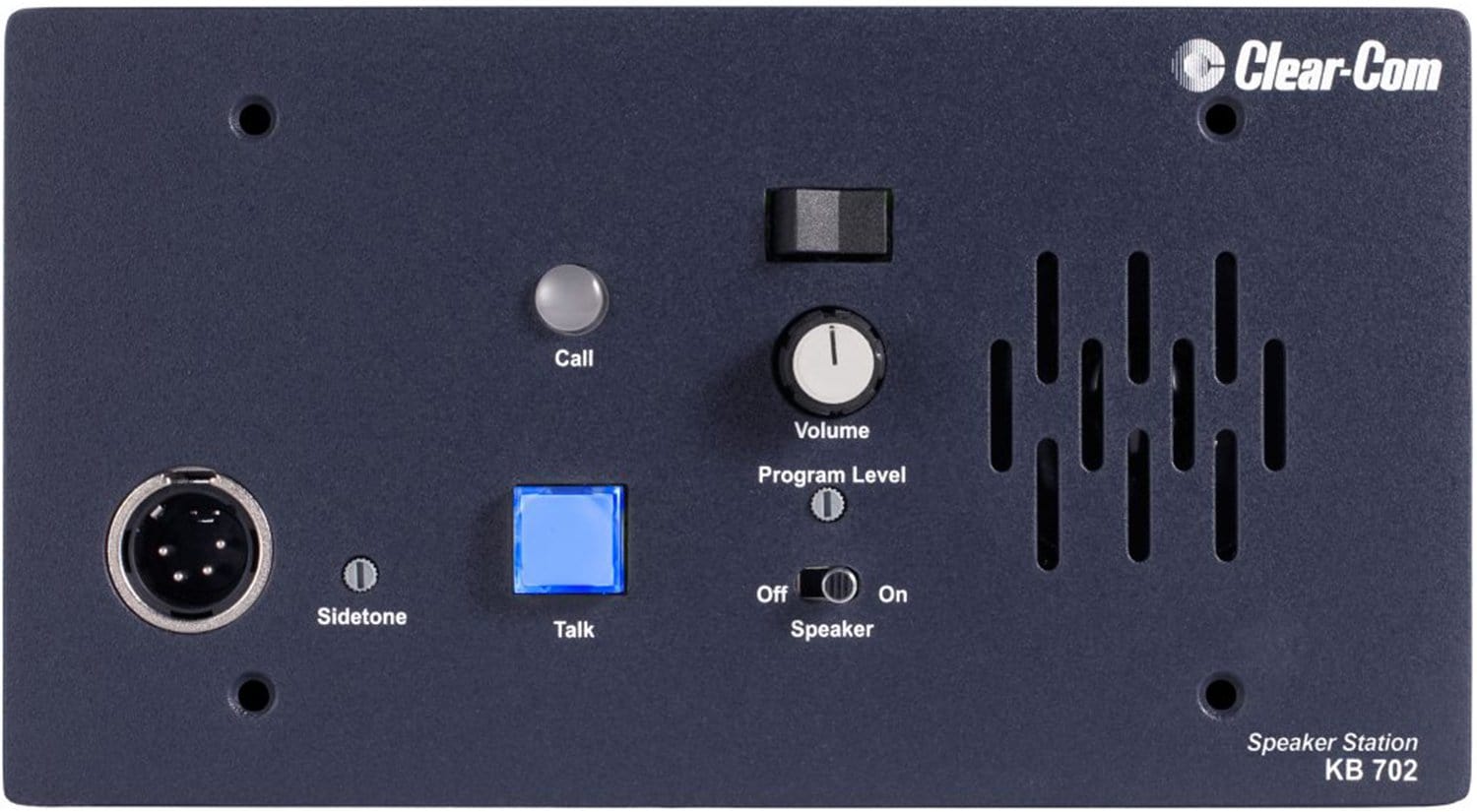 Clear-Com CC-KB-702 2-Channel Communication Station w/ Speakers