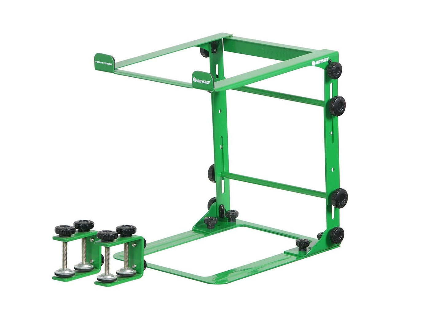 Odyssey LSTANDMGRN Folding DJ Laptop Stand Green - PSSL ProSound and Stage Lighting