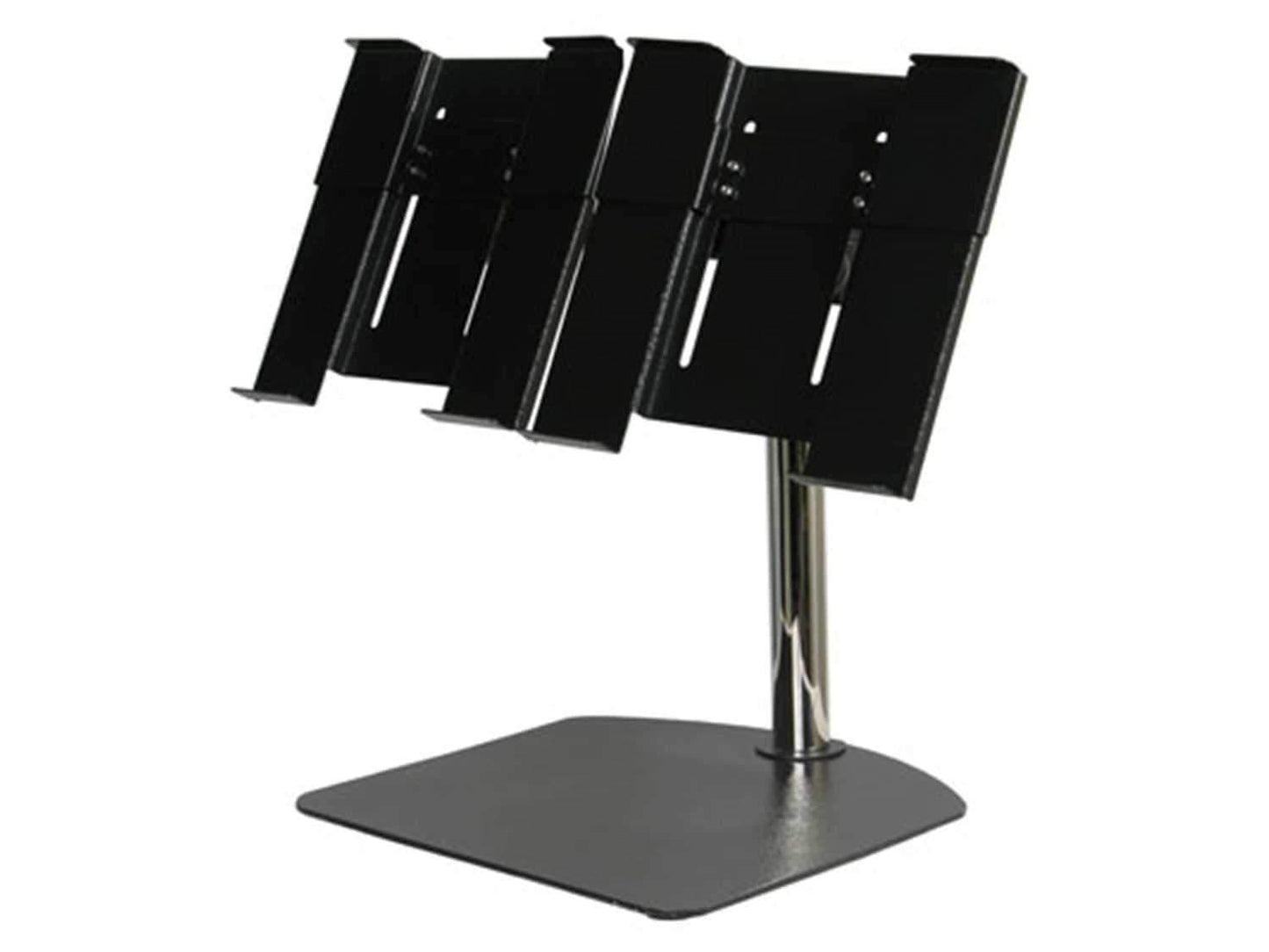 Odyssey LUNISPDB Dual L-Evation Dj Stand - PSSL ProSound and Stage Lighting