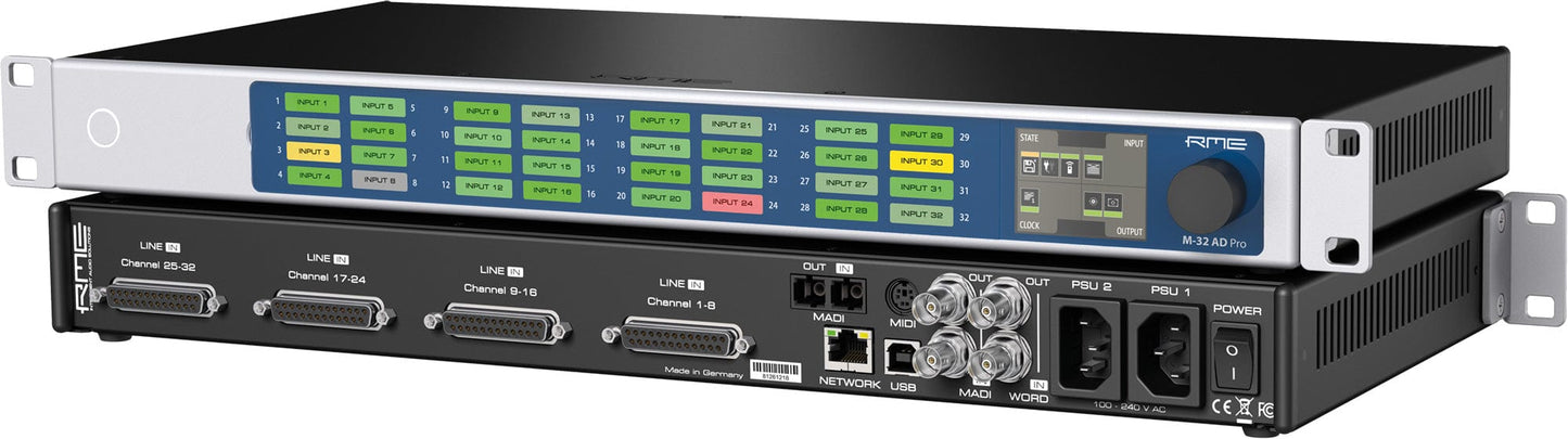 RME M32 AD Pro 32-Channel High-End 192 kHz AD Converter - PSSL ProSound and Stage Lighting