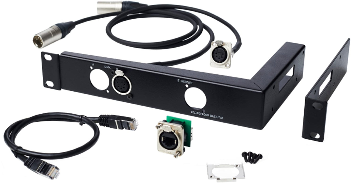 MA Lighting MA130285 XLR 5-Pin Panel 19-Inch Rack Mounting Kit for 1x2-Port Node - PSSL ProSound and Stage Lighting