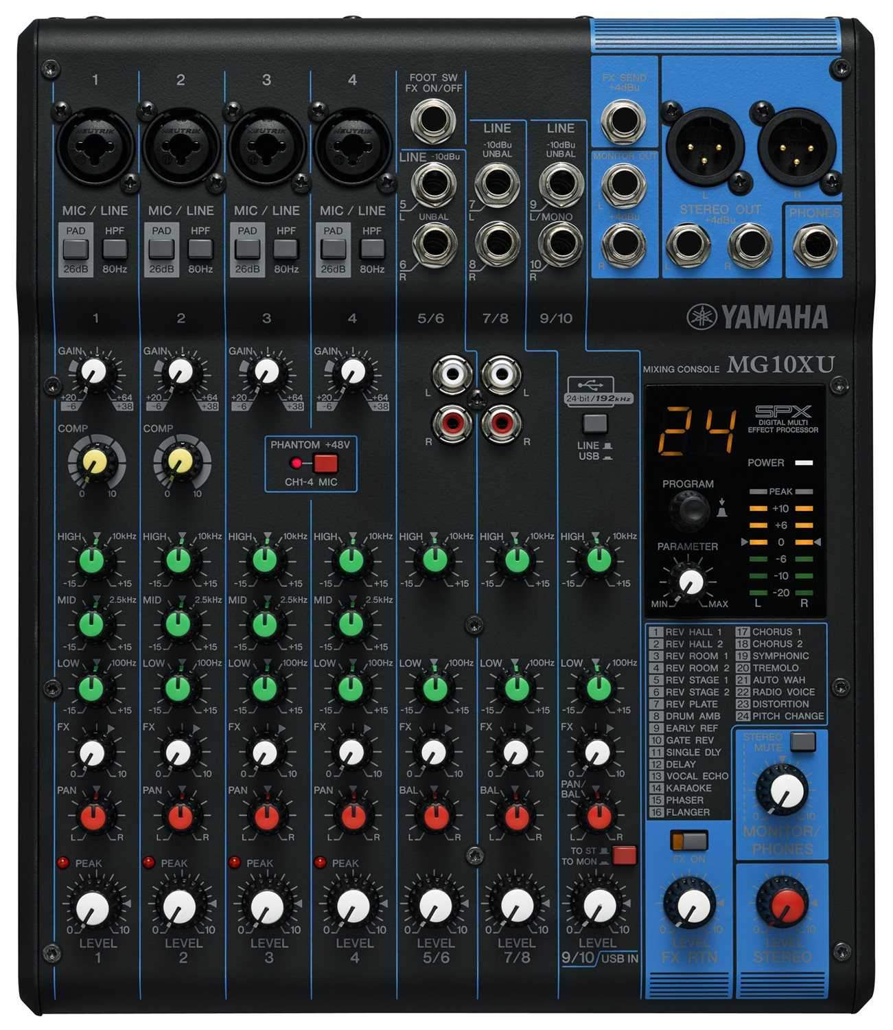 Yamaha MG10XU USB 10-Channel PA & Studio Mixer – Solotech