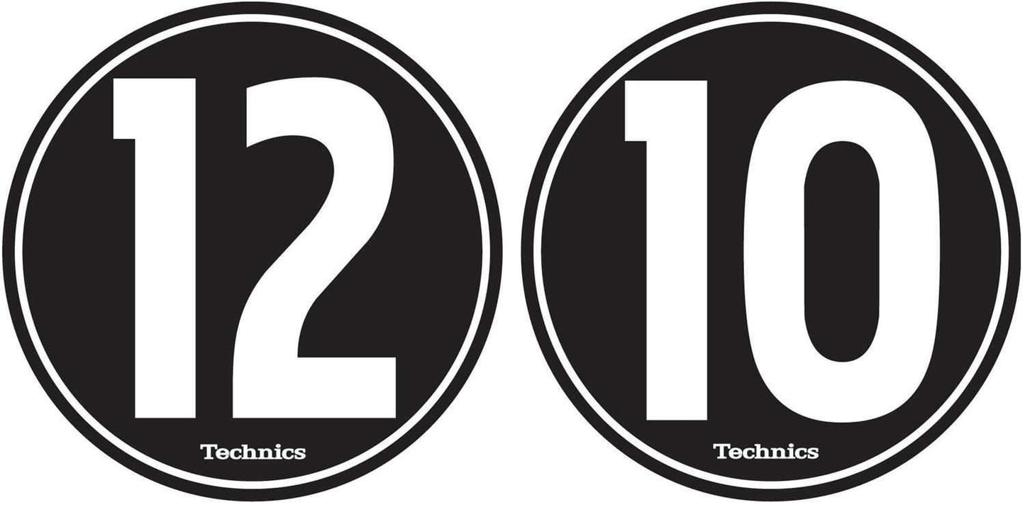 Technics 1210 Slipmat White/Black (Pair) - PSSL ProSound and Stage Lighting