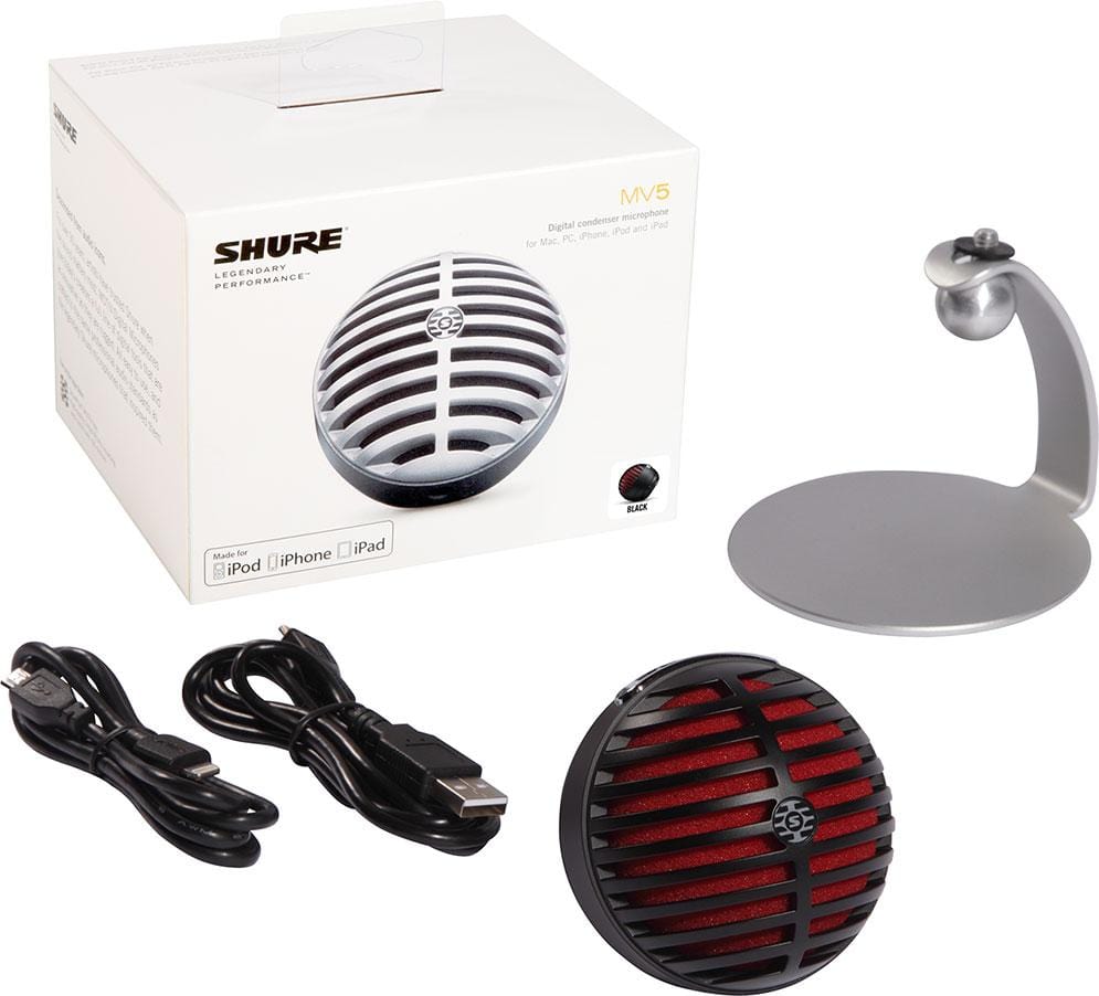 Shure MV5-B-DIG Home Studio Microphone - ProSound and Stage Lighting