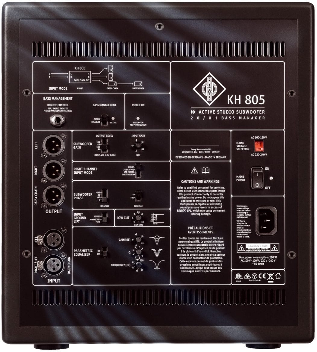 Neumann KH805 Self-Powered Reference Subwoofer - PSSL ProSound and Stage Lighting