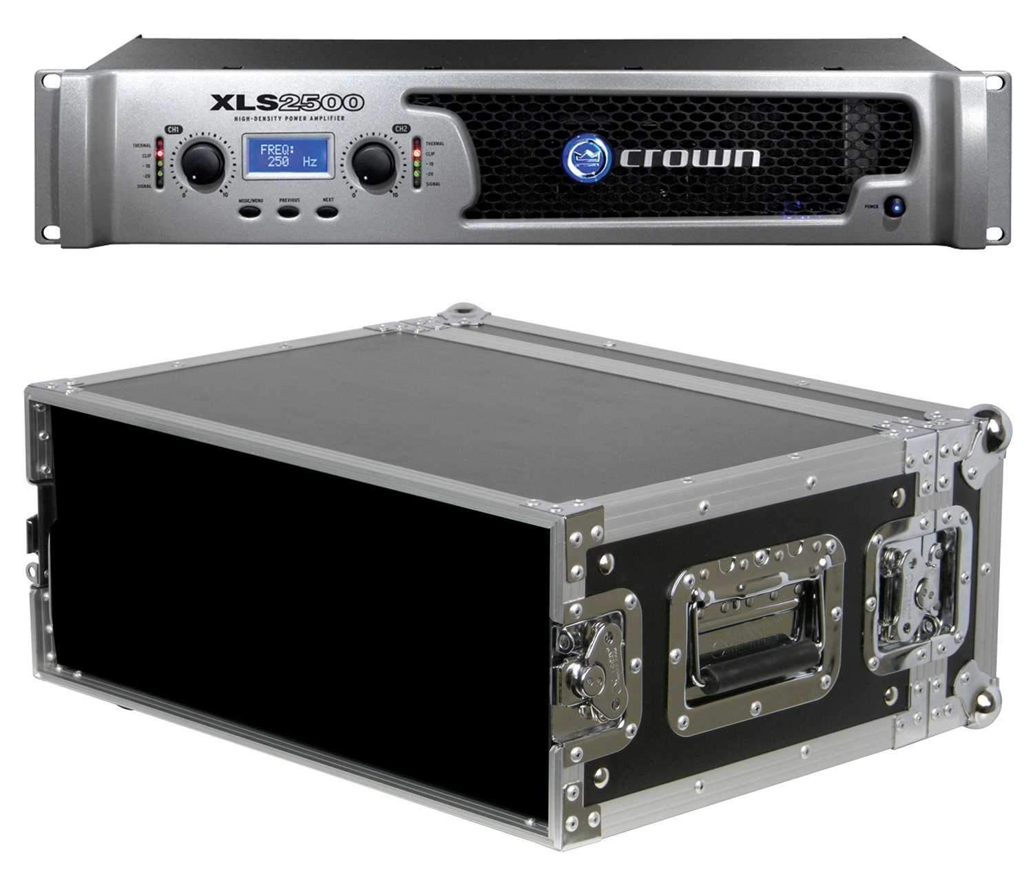 Crown XLS2500 Pro XLS PA Power Amp with Rack Case