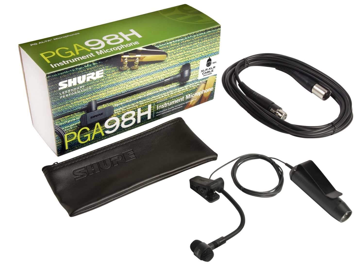 Shure PGA98H-XLR Gooseneck Instrument Microphone with XLR