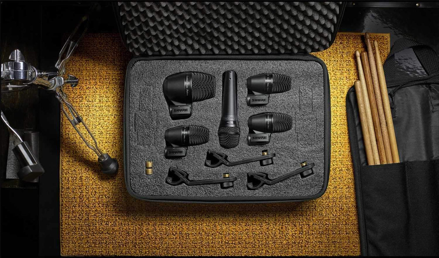Shure PGADRUMKIT5 5 Pc Drum Microphone Kit - PSSL ProSound and Stage Lighting