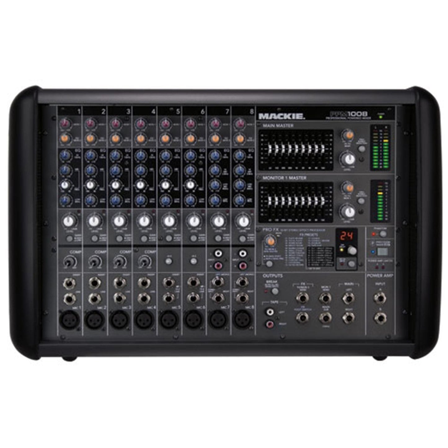Mackie PPM1008 8ch 1600W Ultra Light Powered Mixer - PSSL ProSound and Stage Lighting