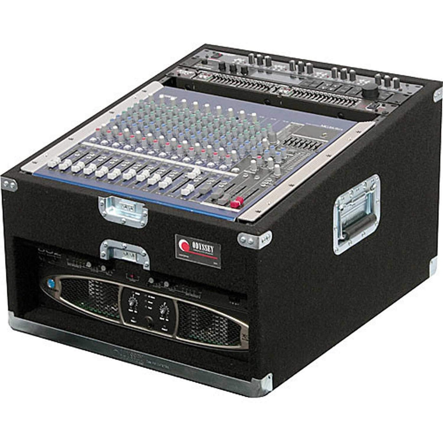 Odyssey PRO Slant Rack 13 Sp Top 3 Bottom - PSSL ProSound and Stage Lighting