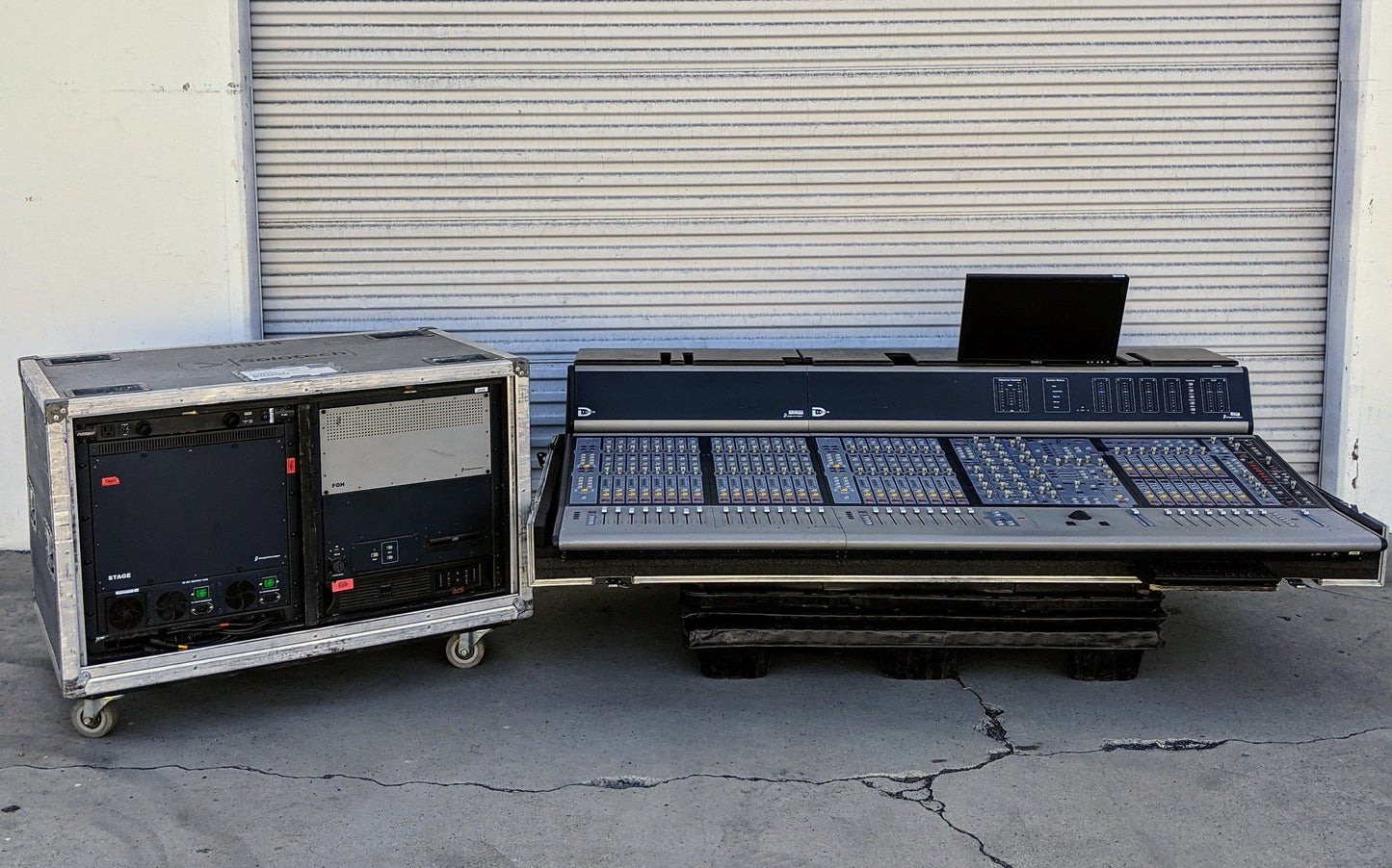 Digidesign D-Show Mixing Console Package w/ Sidecar, FOH Unit, & Stagebox PLUS Road Cases - Solotech