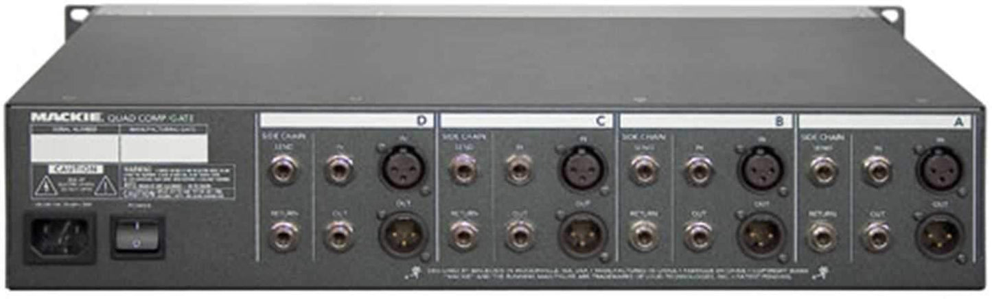 Mackie QUAD-COMP-GATE 4Ch Digital Compressor/Gate - PSSL ProSound and Stage Lighting
